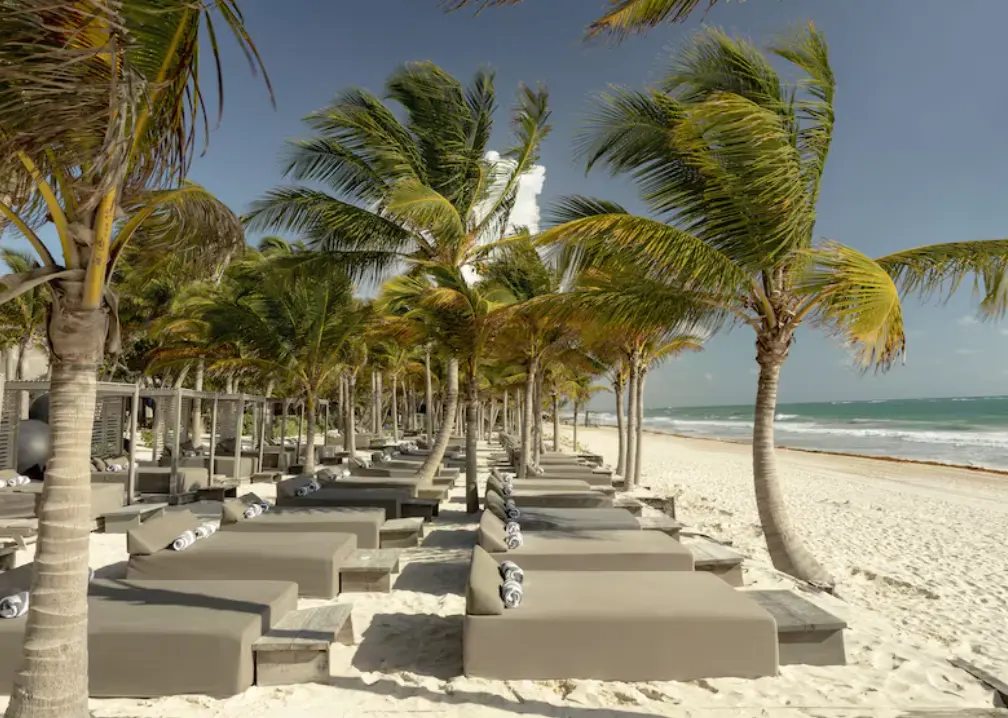 Casa Malca beach area in Tulum